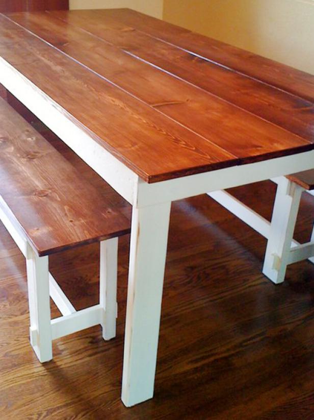 Diy kitchen deals table bench