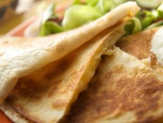 Golden quesadillas