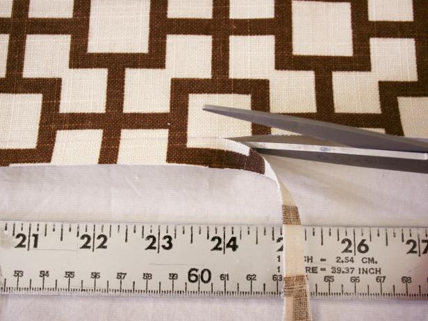 Cut fabric to size