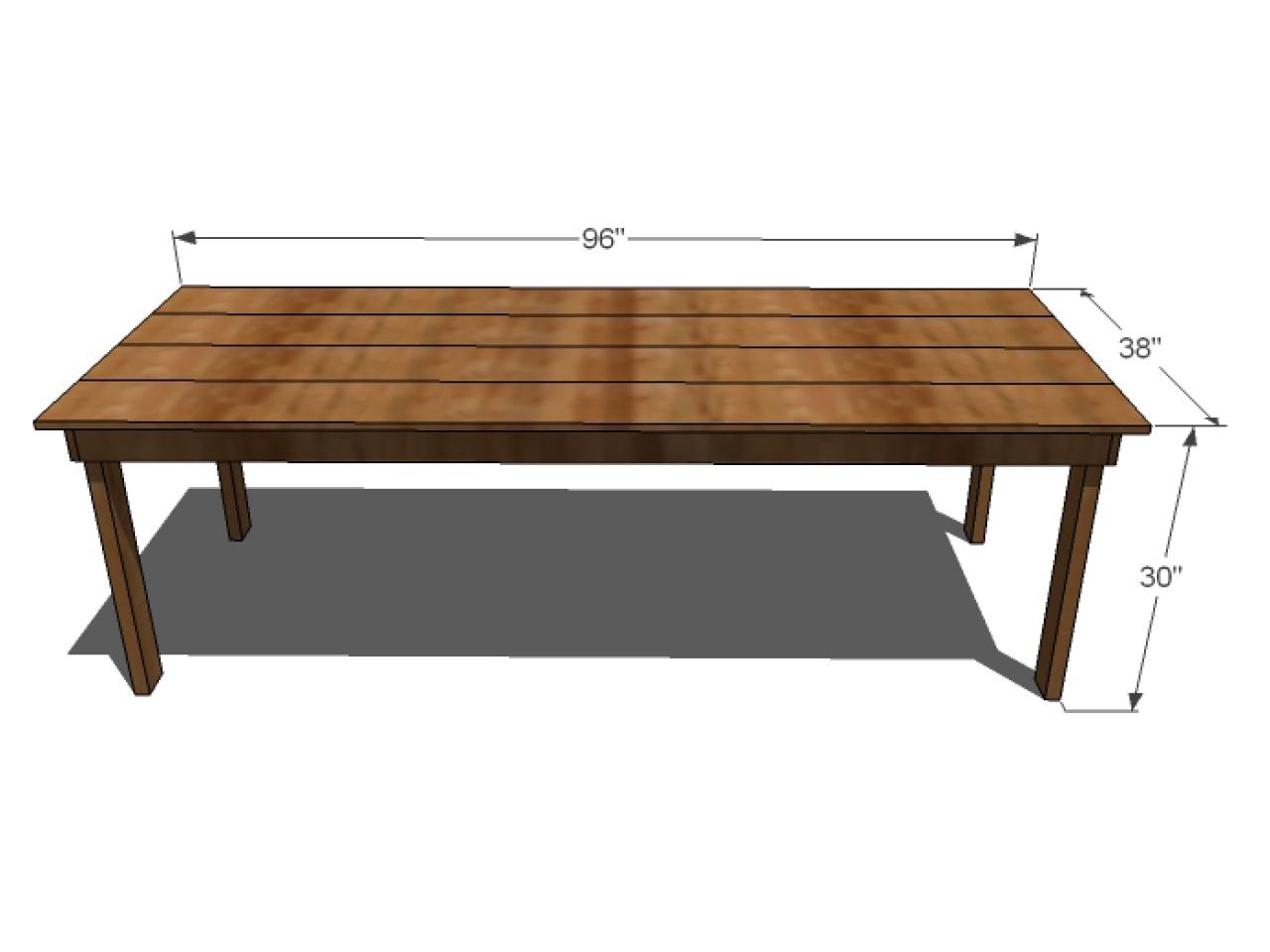 Diy Farmhouse Table, Farmhouse Wooden Table