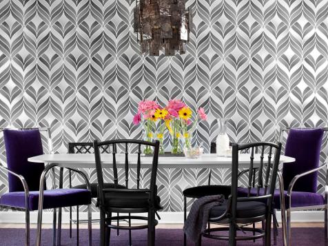 Create a Bold Dining Room With Wallpaper