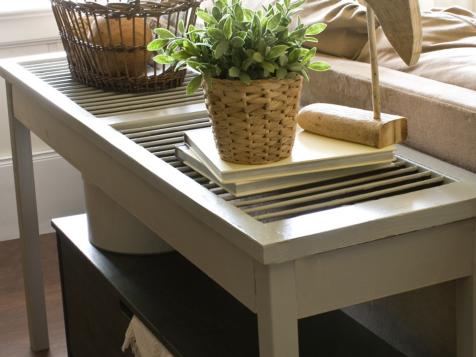 Build a Shutter Console Table