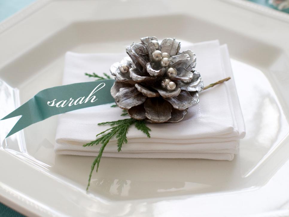 christmas wedding place card holders