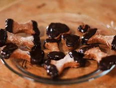 Plate of Carob Dipped Dog Treats