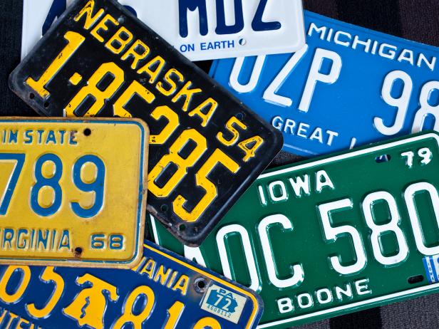 Colorful License Plates