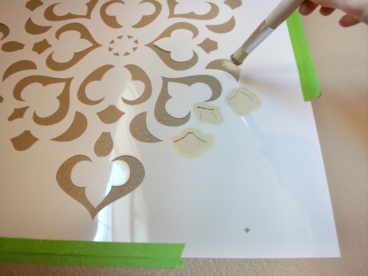 How To Stencil A Focal Wall Hgtv