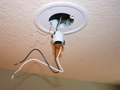 How To Install A Light Fixture Diy Home Improvement - How To Put Light Fixture In Ceiling