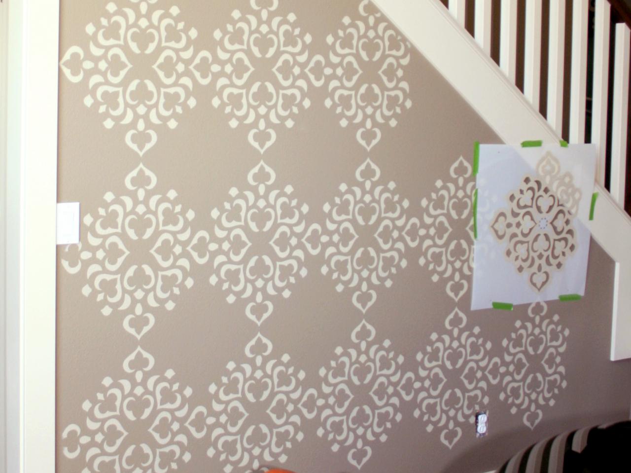 How To Stencil A Focal Wall Hgtv