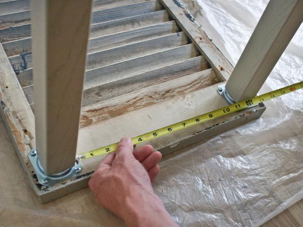Measuring Between Table Legs With Tape Measure