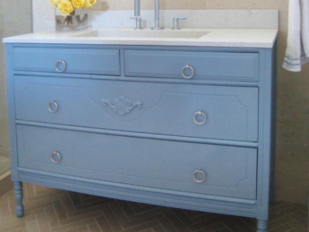 Turn Cabinet Into Bathroom Vanity