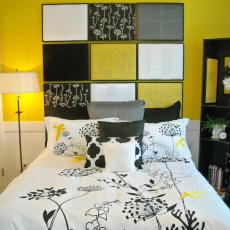 Yellow Modern Bedroom Photos Hgtv Modern Yellow Bedroom With Black And White Patterned Headboard