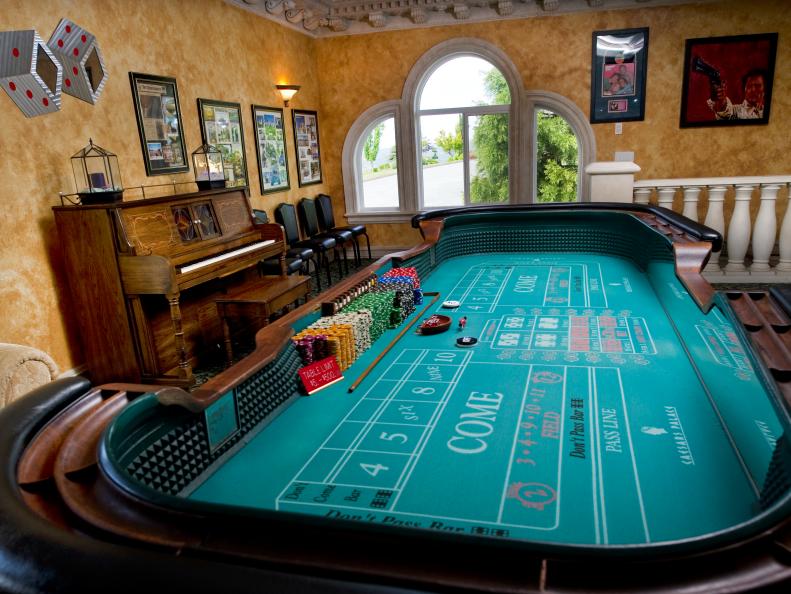 Rec Room with Casino Table