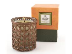 Citrus Candle in Wicker Holder