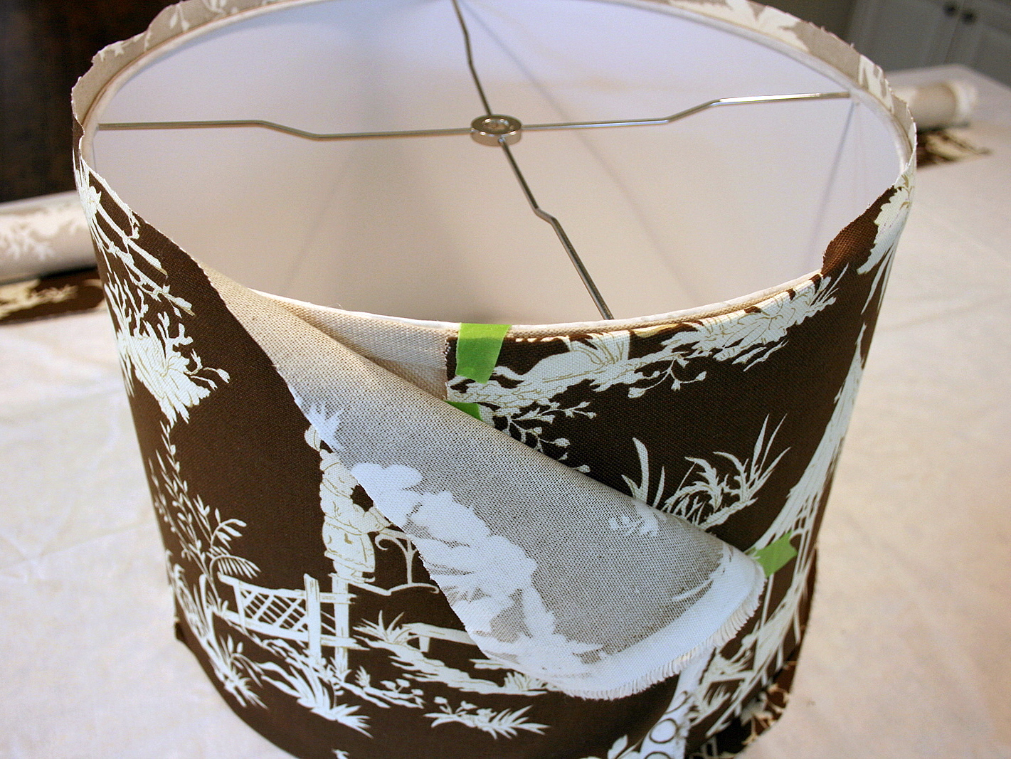 Tossed Money Print Fabric Handmade Lampshade Lamp Shade 