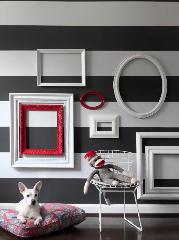 Empty Picture-Frame Wall Grouping