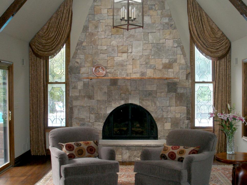 Living Room With Stone Fireplace Mycoffeepot Org