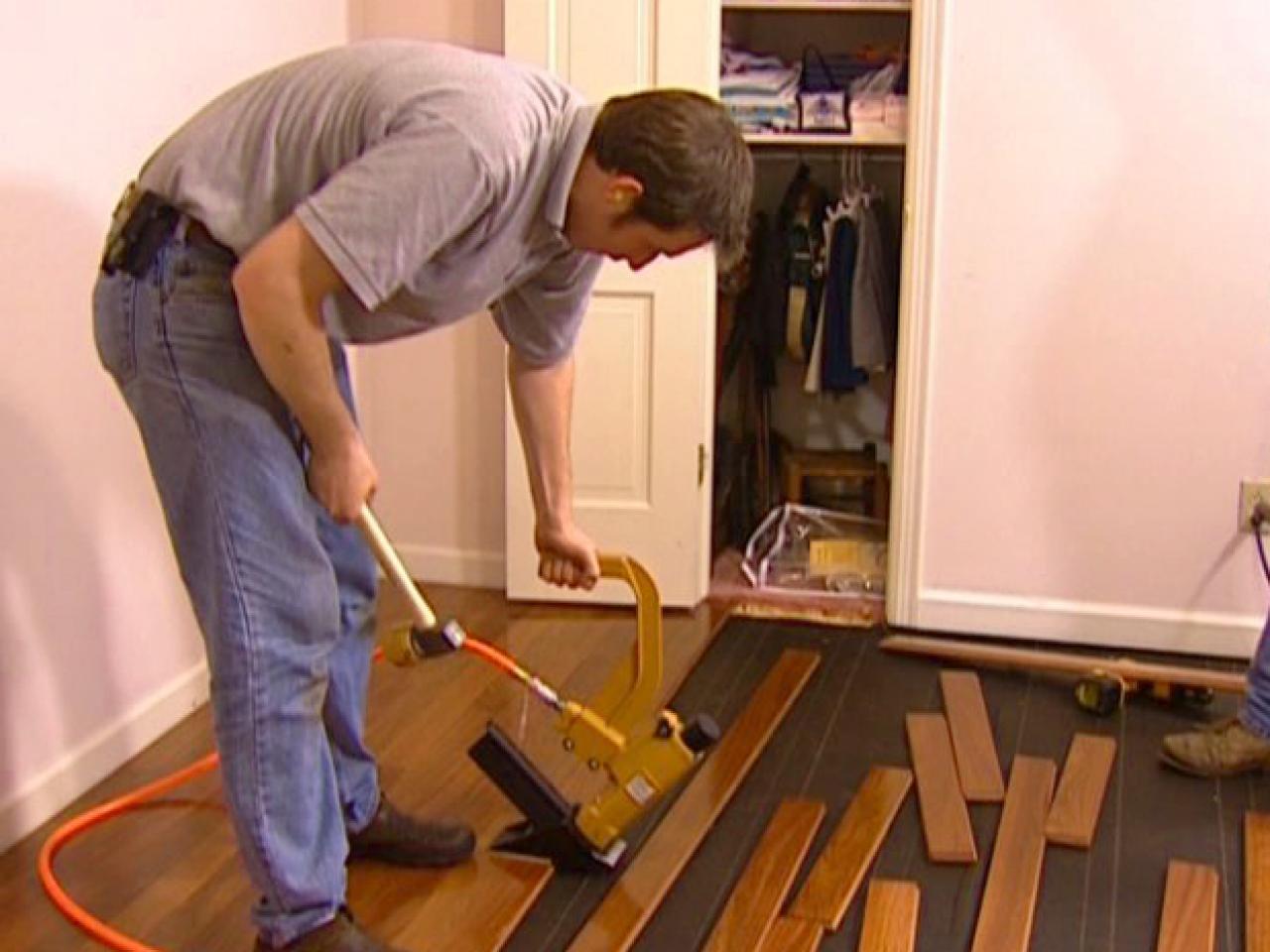 How To Install A Hardwood Floor, How To Nail Down 3 4 Hardwood Flooring