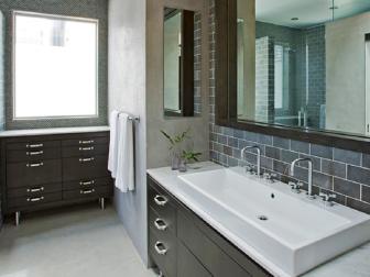 Neutral Modern Bathroom With Extensive Drawer Storage