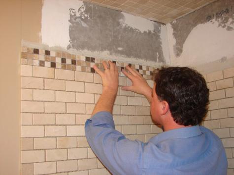 How to install tile sales in bathroom