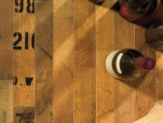 Reclaimed Floor from Wine Barrels