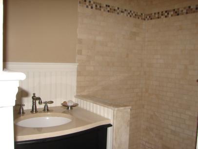 Install Tile In A Bathroom Shower, How To Install Border Tile