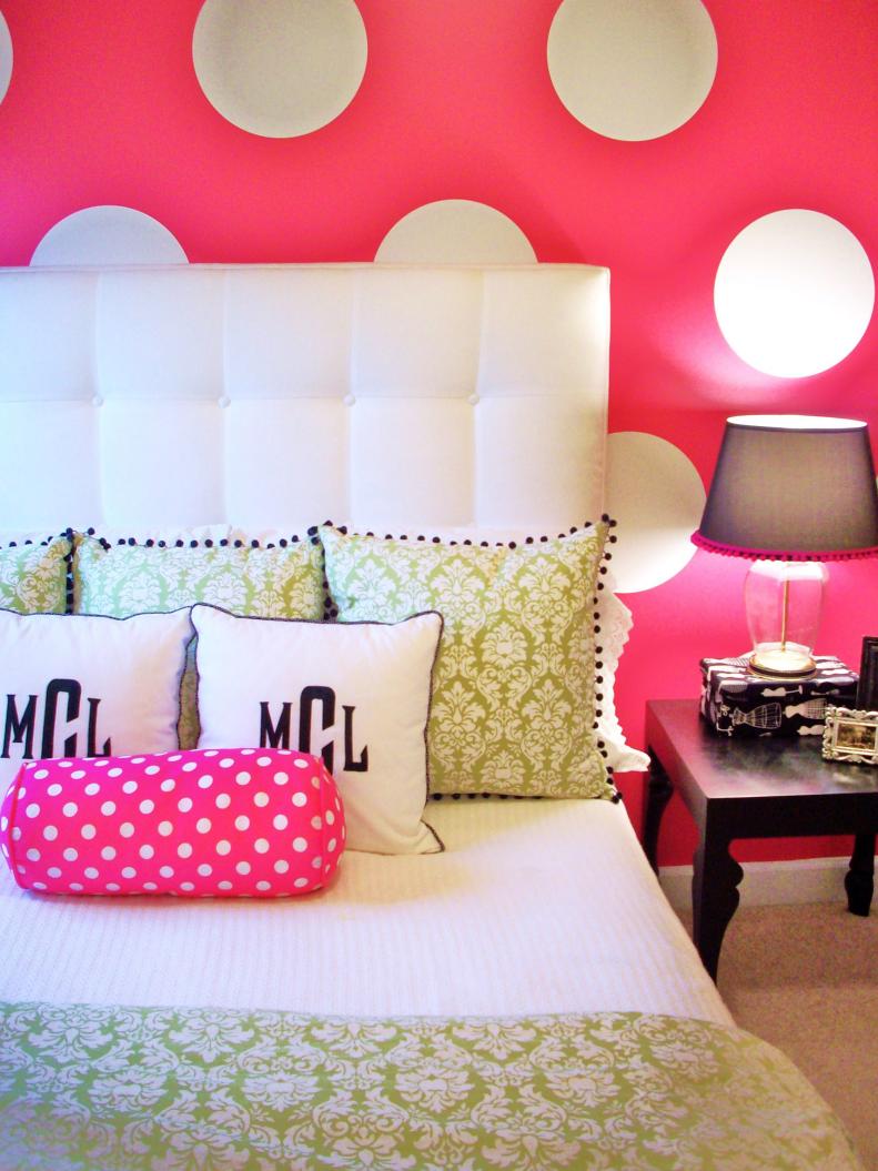 Pink Polka Dot Bedroom