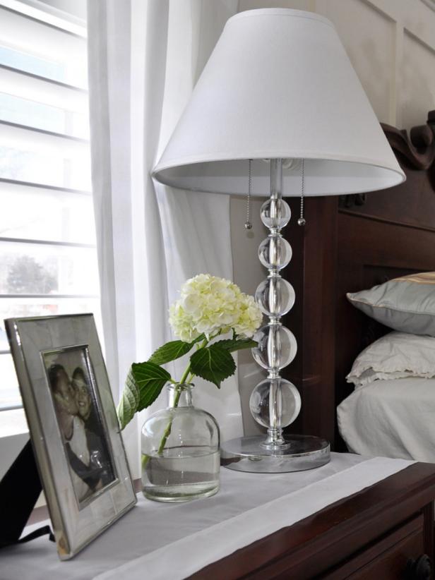 clear bedside table lamps