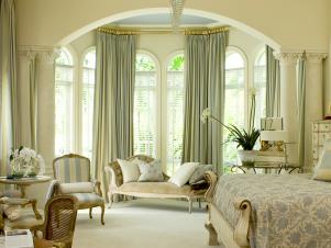 Opulent Sage and Blue Traditional Bedroom