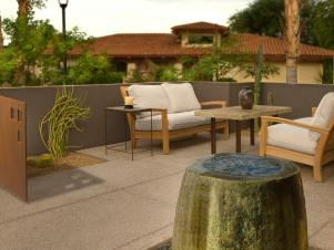 Outdoor Space With Water Feature