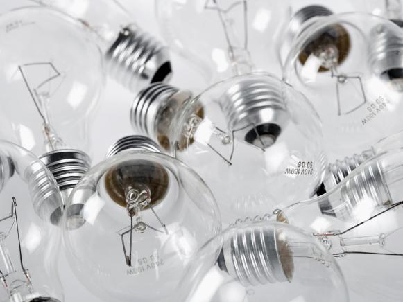Incandescent bulbs are less efficient than LEDs or CFLs.