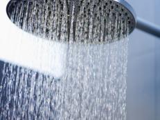 Wide Shower Head Provides All-Over-Body Coverage