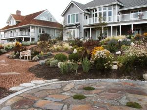 Plant and Rock Landscaped Yard