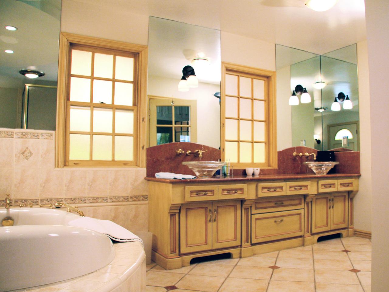 Houzz Mirrored Bathroom Vanity