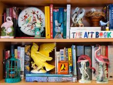 Bookshelf With Flea Market Accessories