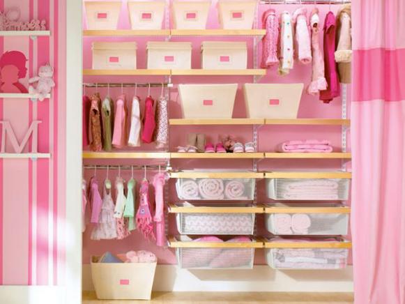 Organized Infant's Closet