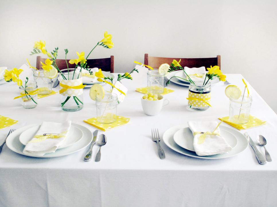 Yellow And White Baby Shower Brunch Hgtv