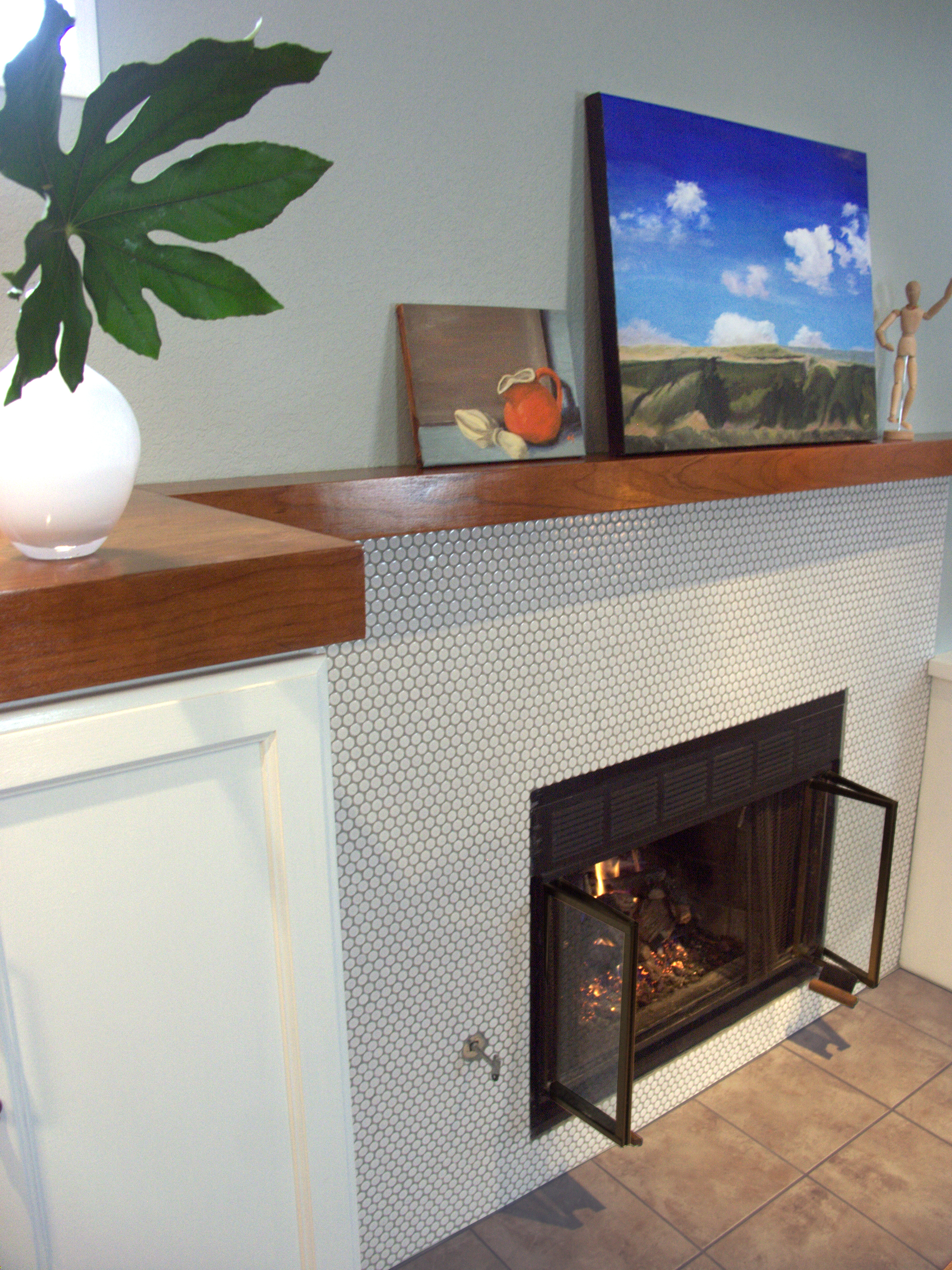 tiled fireplaces