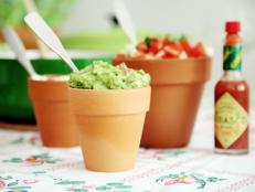 Terracotta pots make great serving bowls.