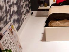 Stacey Cohen Bedroom for Dan Faires half wall clos