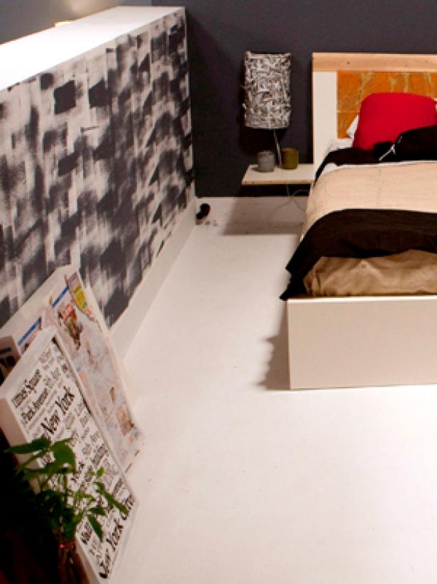 how to decorate a half wall ledge
