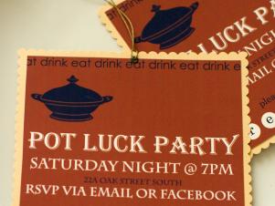 Pot Luck Party Invitation