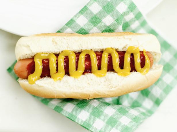 Hot Dog With Ketchup and Mustard 