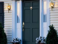 Forest Green Front Door