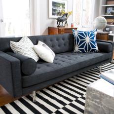 Midcentury Modern Sofa in Sunny Living Room