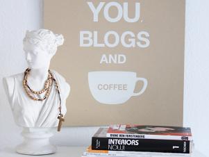 I Love You Blogs and Coffee Poster
