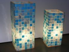 Mosaic Glass Luminaries by Michelle Aleff