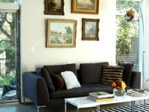 Living Room With Framed Art