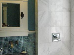 Bathroom with Tile, Marble, and Granite