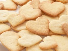 Sugar Cookies in Heart Designs