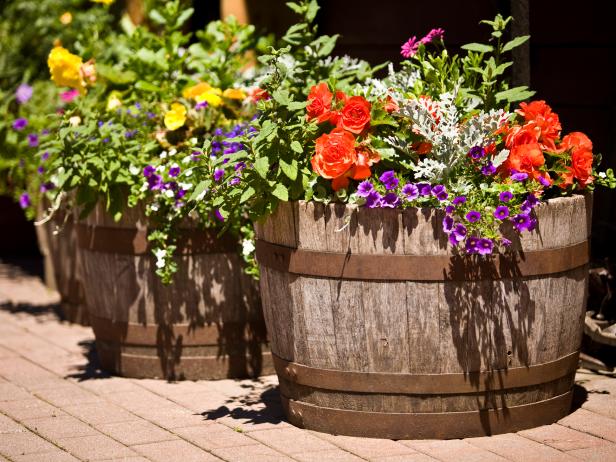 Barrels as Planters